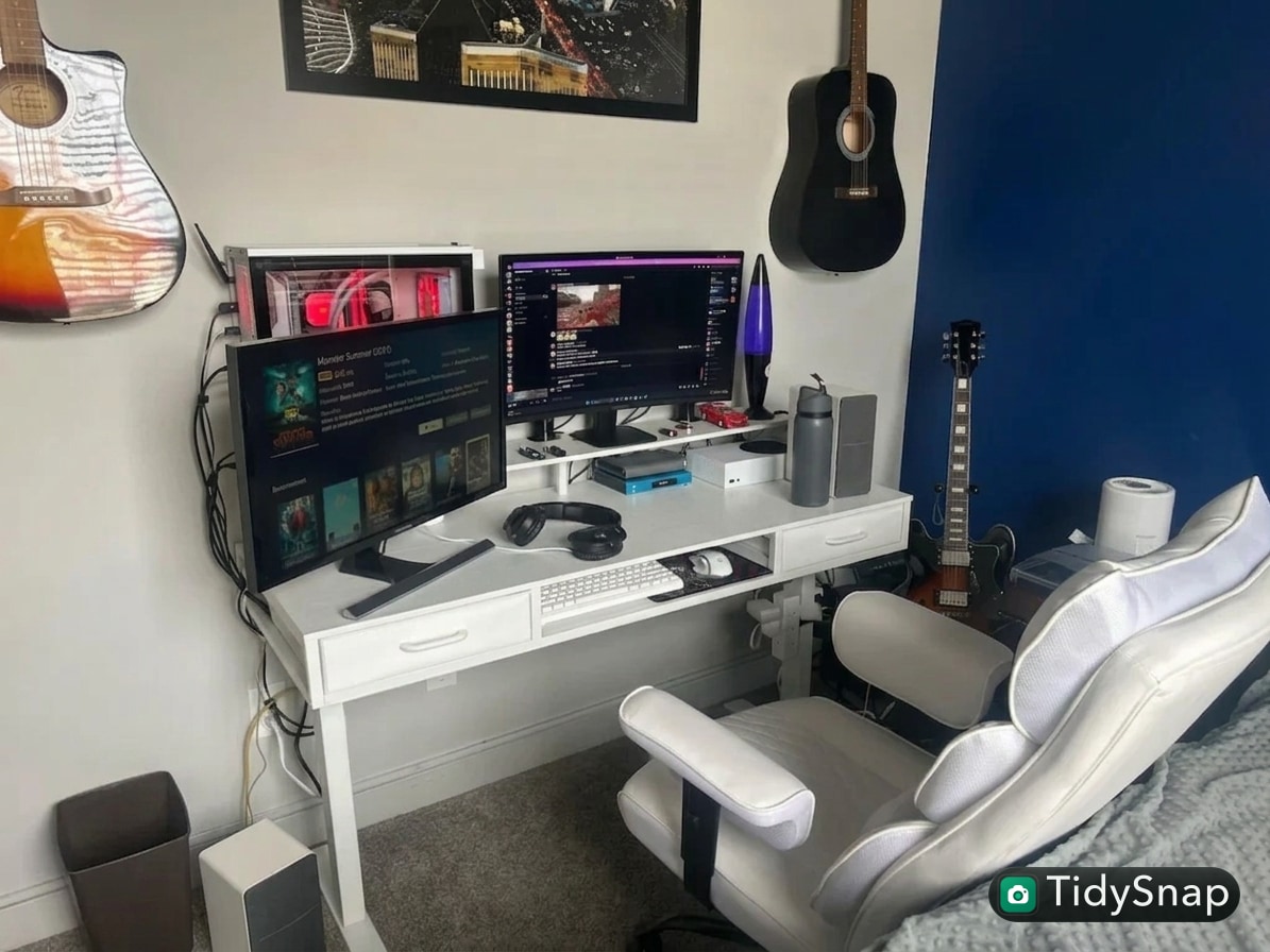 How to Organize a Desk With a Desktop Computer Without Letting the Tower Crowd Everything Else