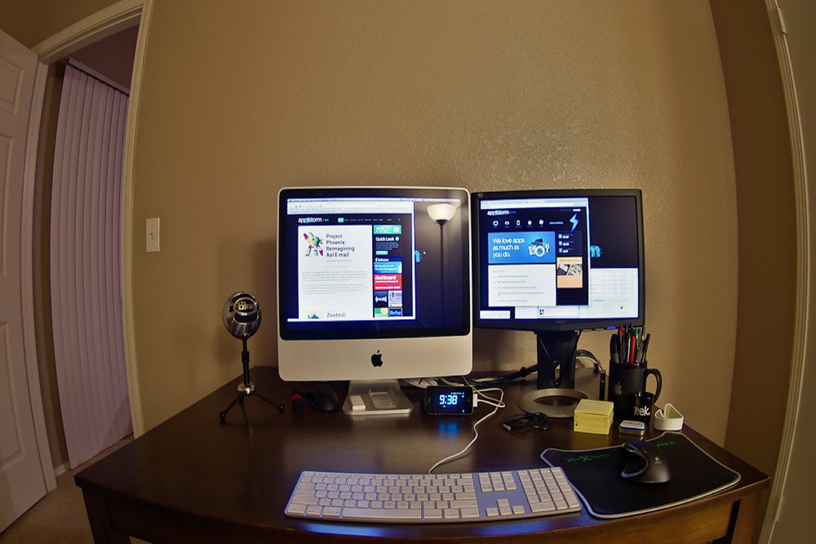 How to Organize a Workspace With No Shelves, No Cabinets, and No Room for Extras